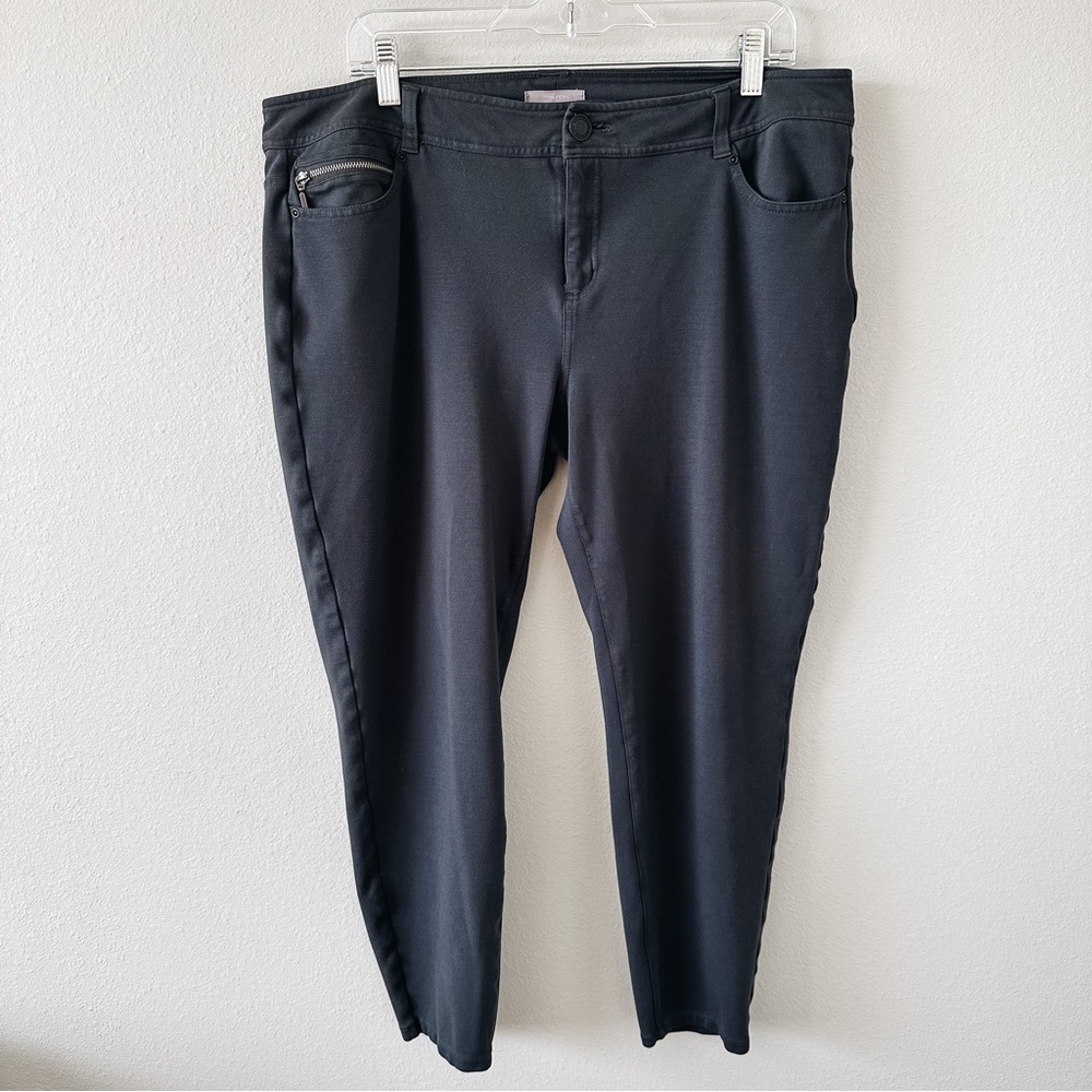 Maurices Black Dress Pants Skinny Ankle Size XL Regular